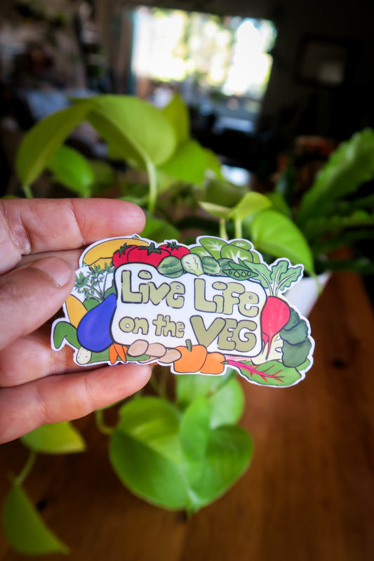 Live Life on the Veg Sticker