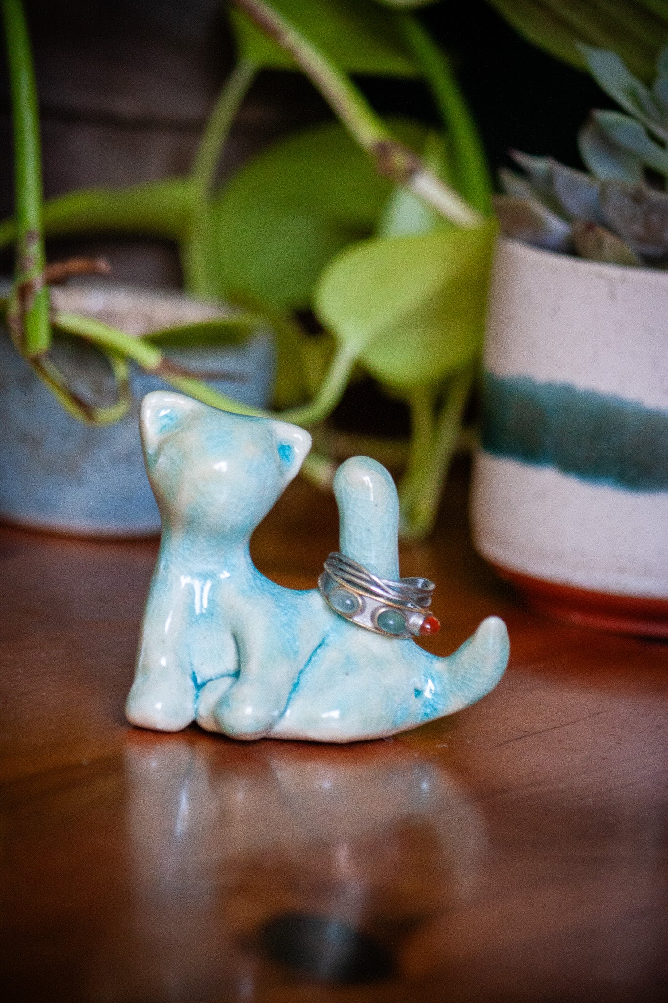 Cat-hole Ring Holder