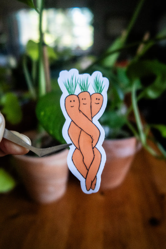 Twisted Carrots Sticker