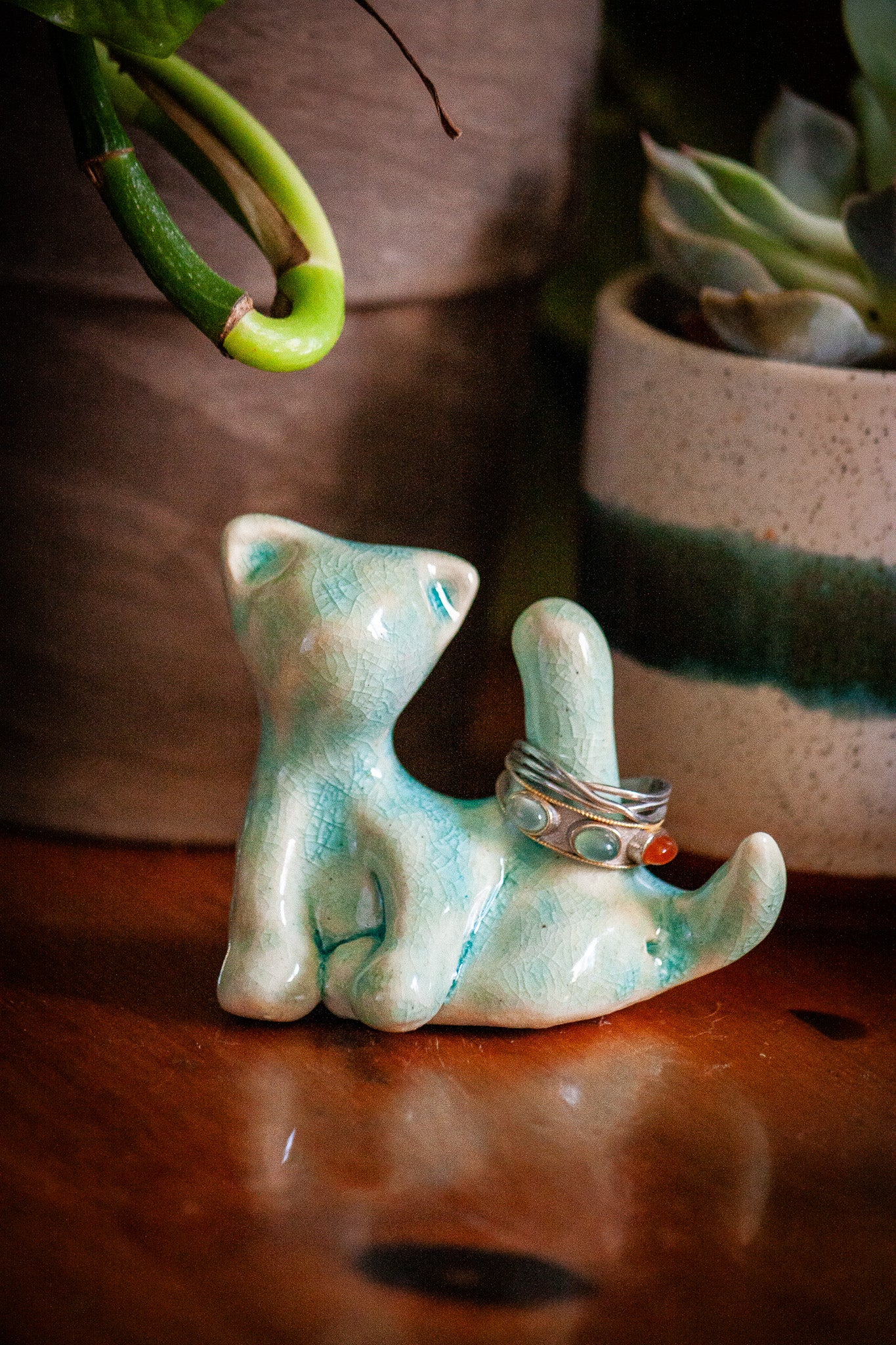 Cat-hole Ring Holder